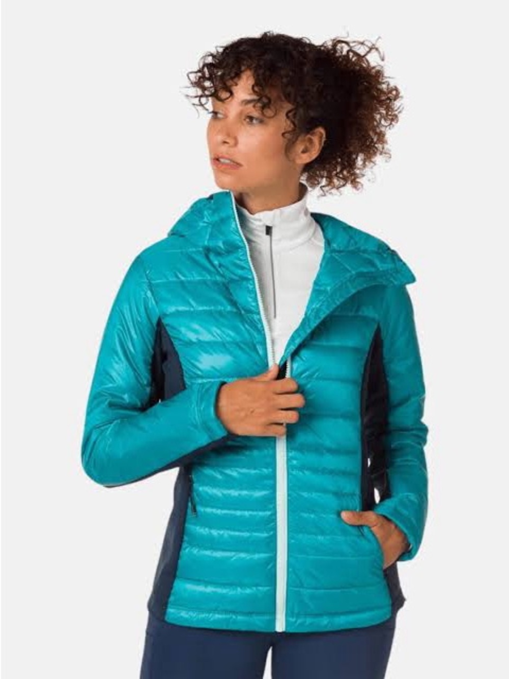 Rossignol PrimaLoft Hybrid Lightweight Jacket Women’s Size L Dark Emerald Hiking